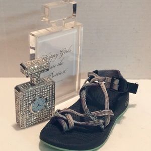 CHACO WOMAN STRAP Sandal TOE LOOP Rubber SOLE 6